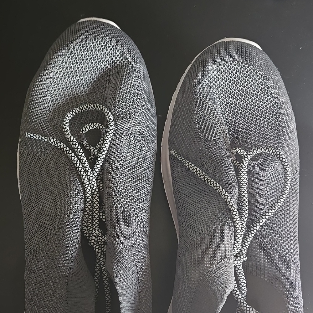 Gray Knit Sneakers